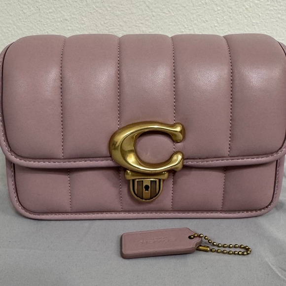 Coach Quilted Studio 19 Bag in Ice Purple - Picture 2 of 7